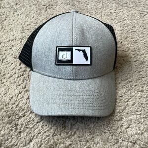 Mens black white and gray FL hat